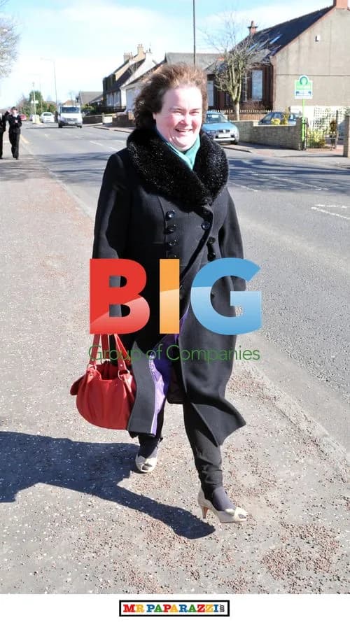 Susan Boyle's daily errands in Blackburn