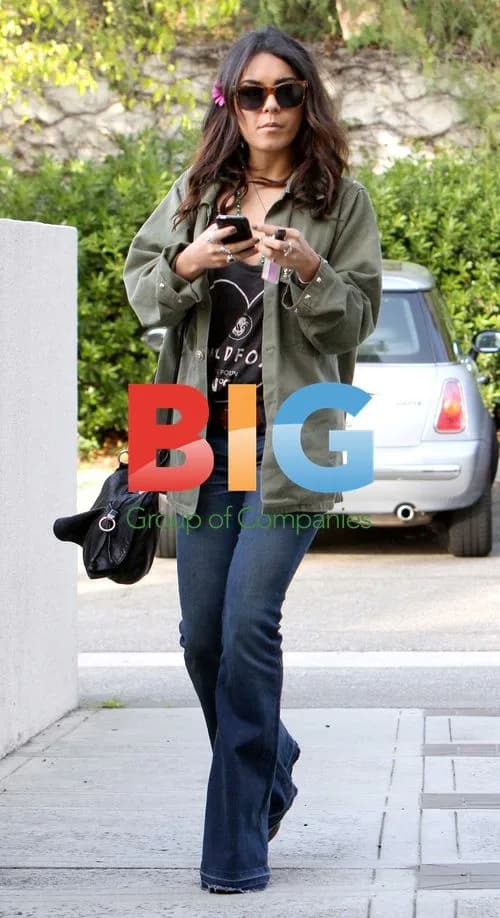 Vanessa Hudgens in Green Jacket
