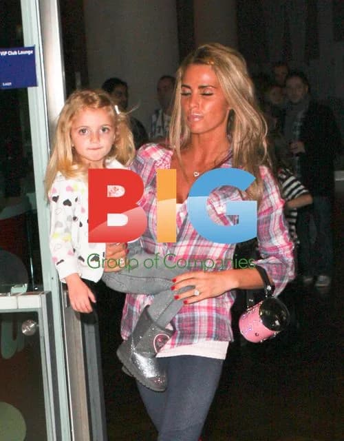 Katie Price and Leandro Penna leave X Factor event