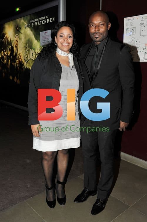 Jimmy Jean Louis and Yamina Torres at "Etoiles d'or du cinma" photocall