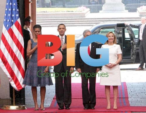 Obama and First Lady in Chile