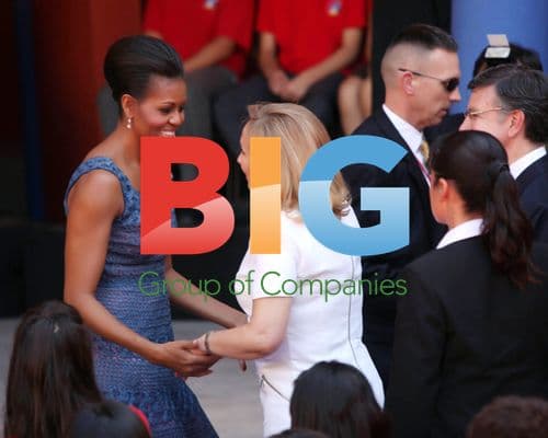 Michelle Obama Visits Chile High School