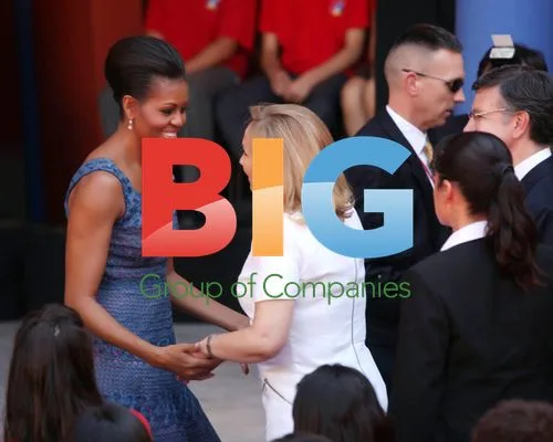 Michelle Obama Visits Chile High School