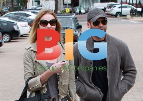 Jason Statham and Rosie Huntington-Whiteley in Malibu