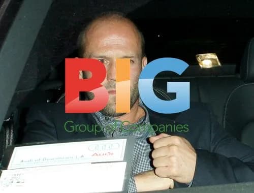 Jason Statham and Rosie Huntington-Whiteley Leaving Mr. Chow