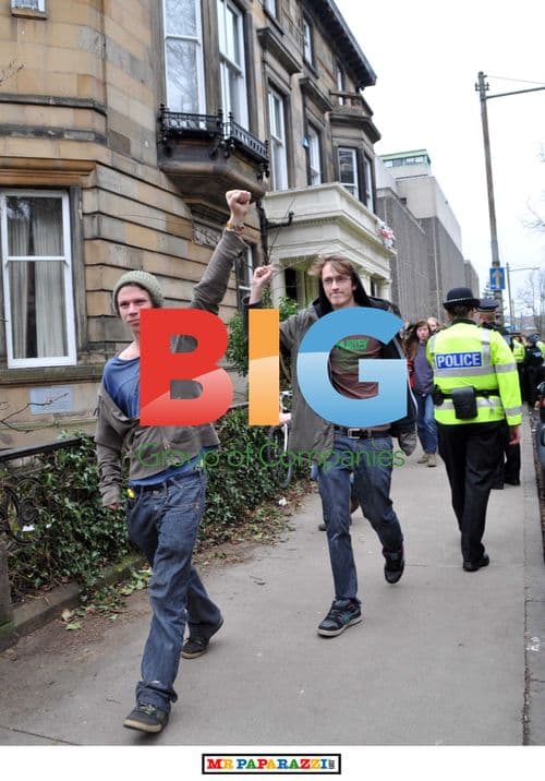 Student Protest at University Gardens, Glasgow