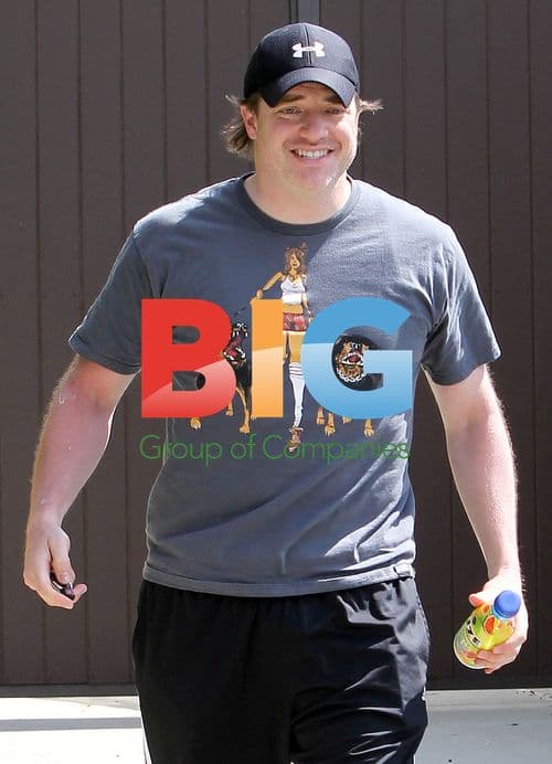 Brendan Fraser Leaving Gym in Hollywood