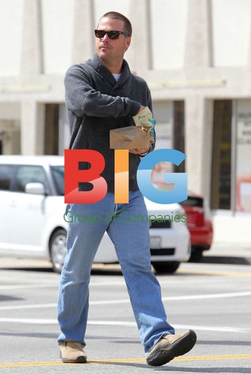 Chris O'Donnell Eating Chips on NCIS Set