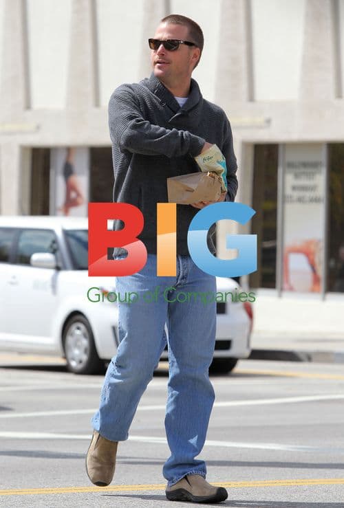Chris O'Donnell Eating Chips on NCIS Set