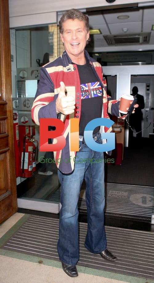 David Hasselhoff Outside Radio 1 Studios