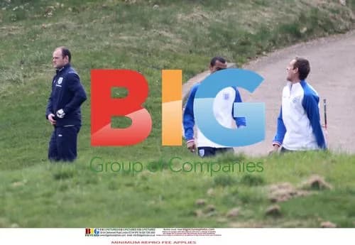 England Football Team Golfs Before Wales Match