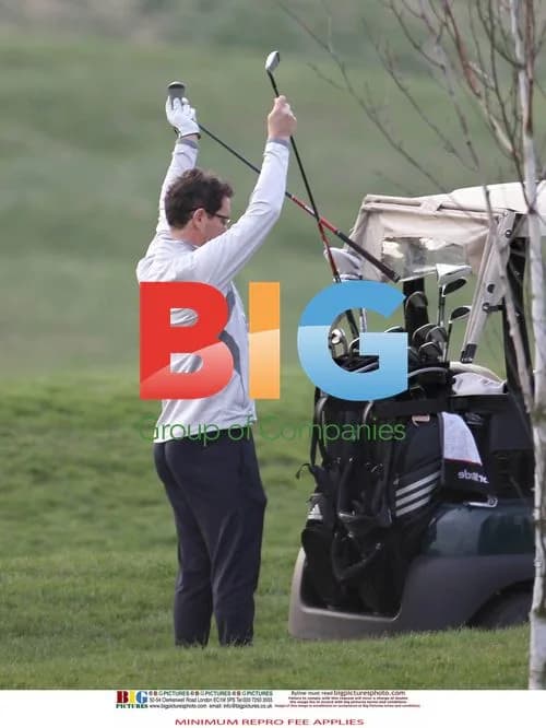 England Football Team Golfs Ahead of Wales Game