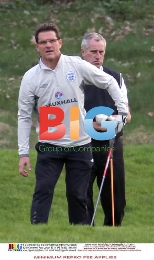 England Football Team Plays Golf