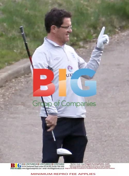 England Football Team Plays Golf