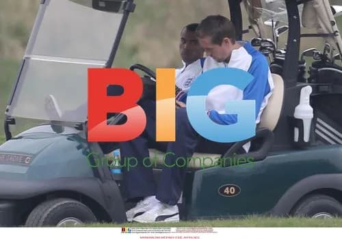 England Football Team Plays Golf