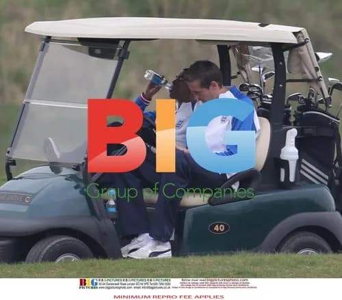 England Football Team Plays Golf