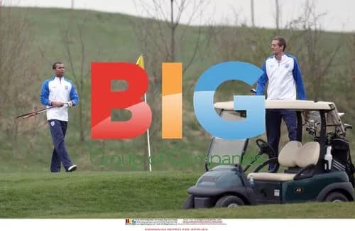 England Football Team Plays Golf