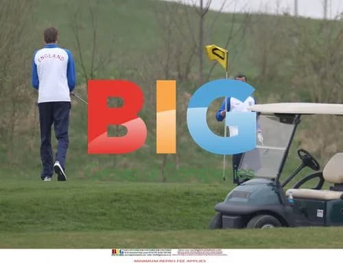England Football Team Golfs Before Wales Match