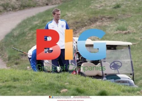 England Football Team Golfs Before Wales Match