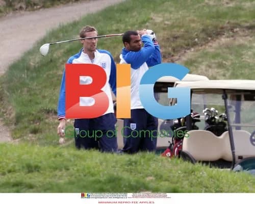 England Football Team Plays Golf