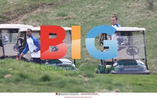 England Football Team Golfs Before Wales Match