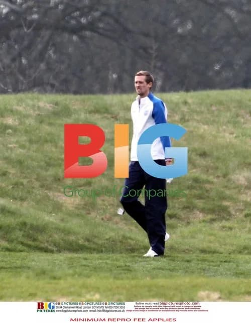 England Football Team Golfs Before Wales Match