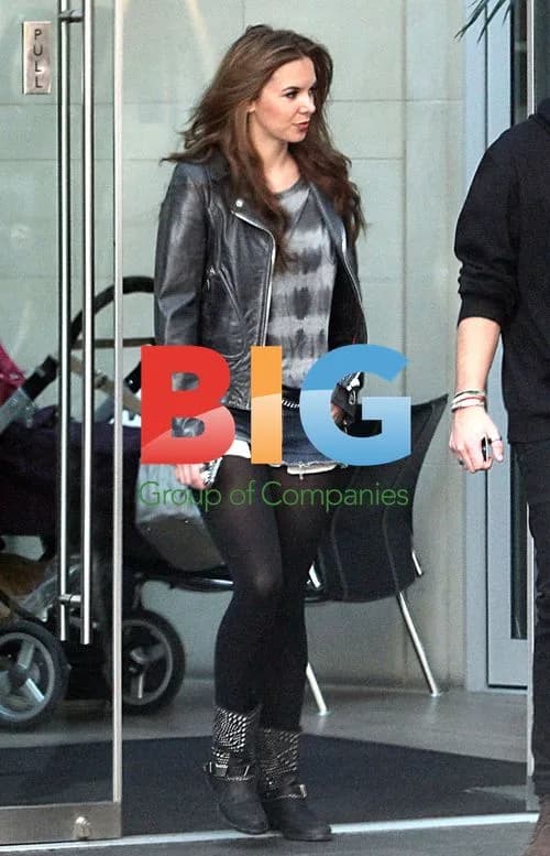Jodie Albert Leaving Hotel for Westlife Tour