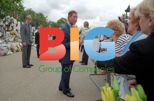 Prince Charles and sons visit Diana's tributes
