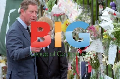 Prince Charles and sons visit Diana tributes