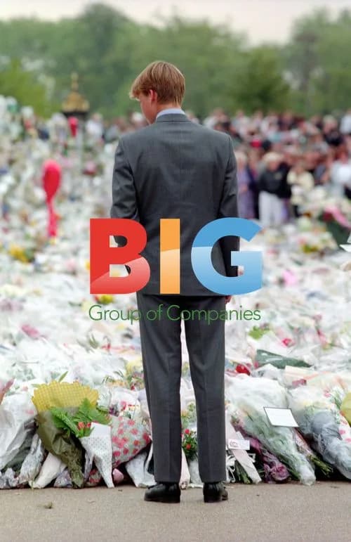 Prince Charles and Sons Visit Princess Diana Tributes