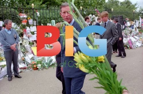 Prince Charles and Princes Visit Diana Tributes