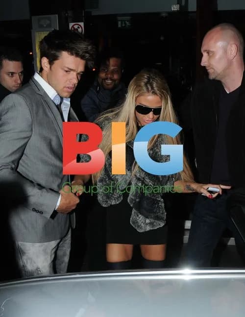 Katie Price and Leandro Penna Leaving Restaurant