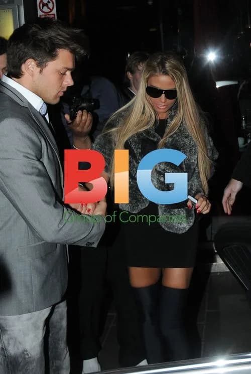 Katie Price and Leandro Penna leave Balans restaurant