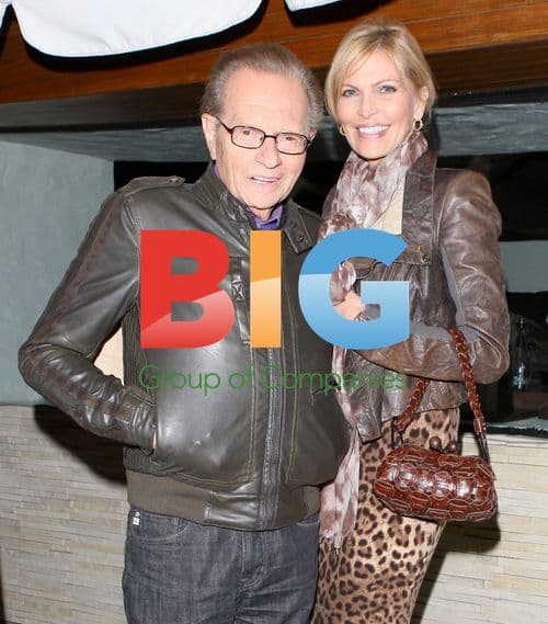 Larry King and Shawn Southwick at Red O restaurant in LA