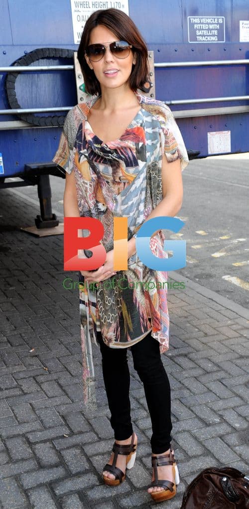 Danielle Lineker Arriving at 'Calendar Girls' Performance