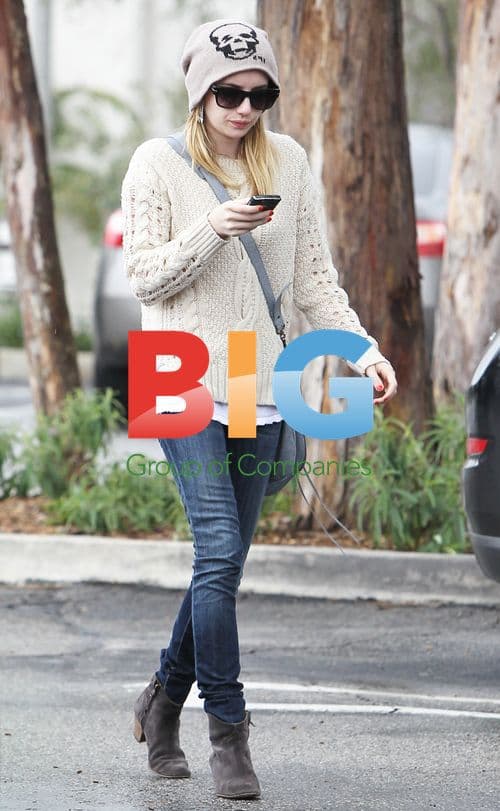 Emma Roberts with Mystery Man