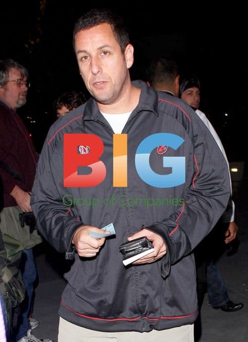 Adam Sandler at LA Lakers vs LA Clippers Game
