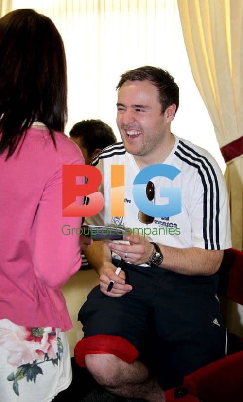 Alan Halsall Plays Charity Football Match