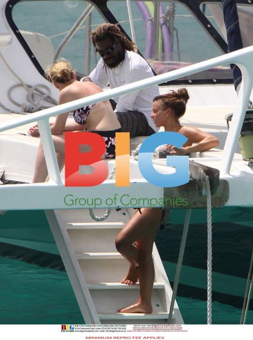 Coleen Rooney Relaxes on Caribbean Yacht