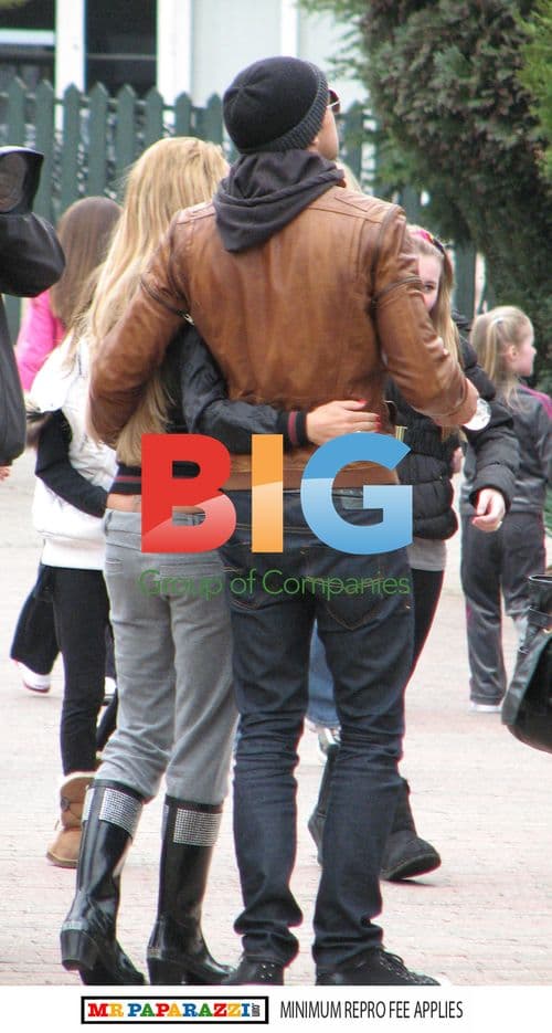 Katie Price and Leandro Penna at Alton Towers