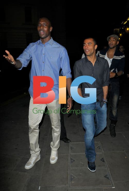 Ashley Cole and Carlton Cole at Boujis