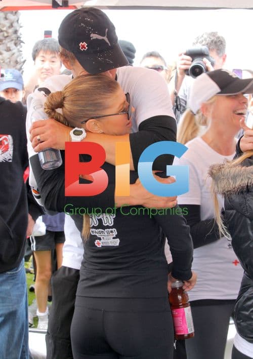 Josh Duhamel and Fergie Run in Tokidoki Relief Run