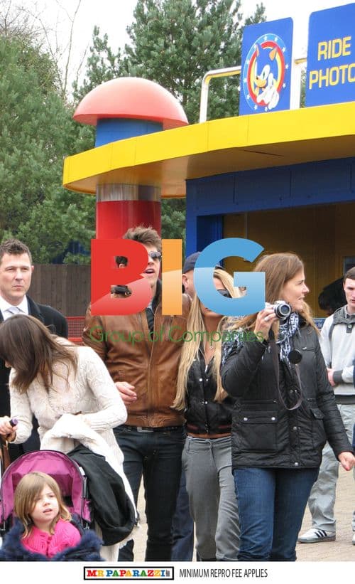 Katie Price and Leandro Penna at Alton Towers