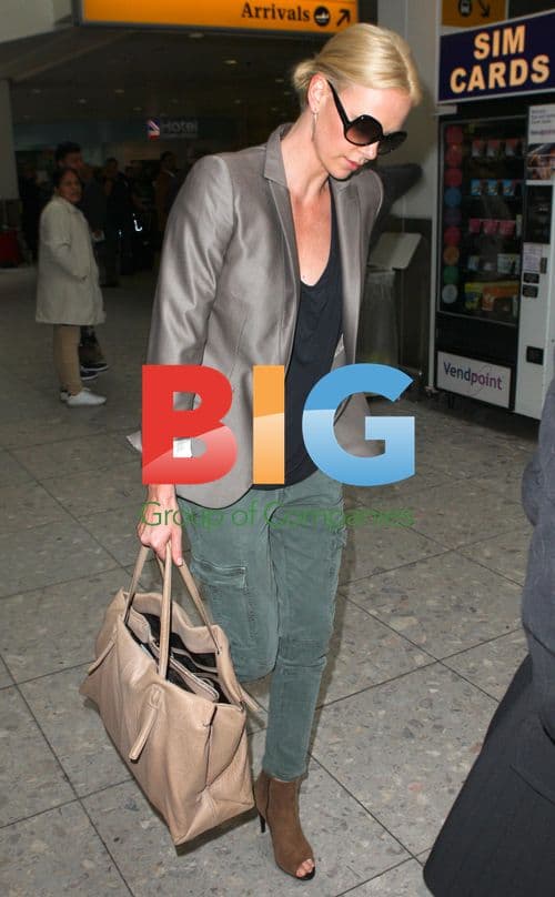 Charlize Theron at London Airport