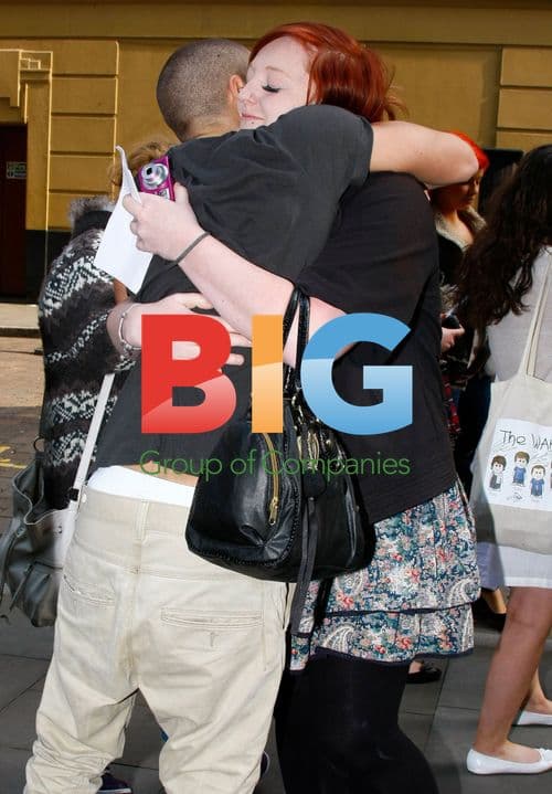 Max George Leaves Hotel in Manchester