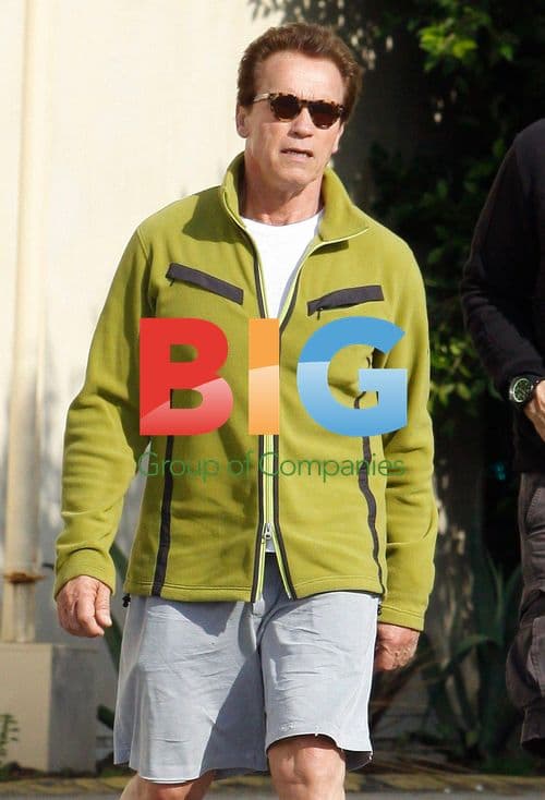 Arnold Schwarzenegger on bike ride