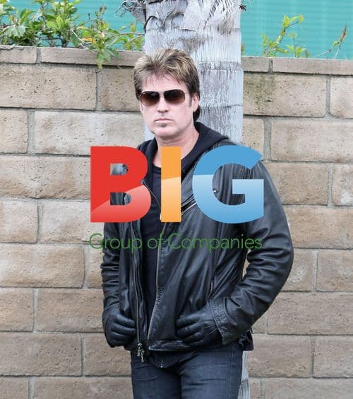 Billy Ray Cyrus in Leather Jacket