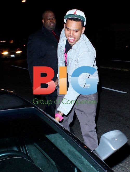 Chris Brown Dines After DWTS Performance