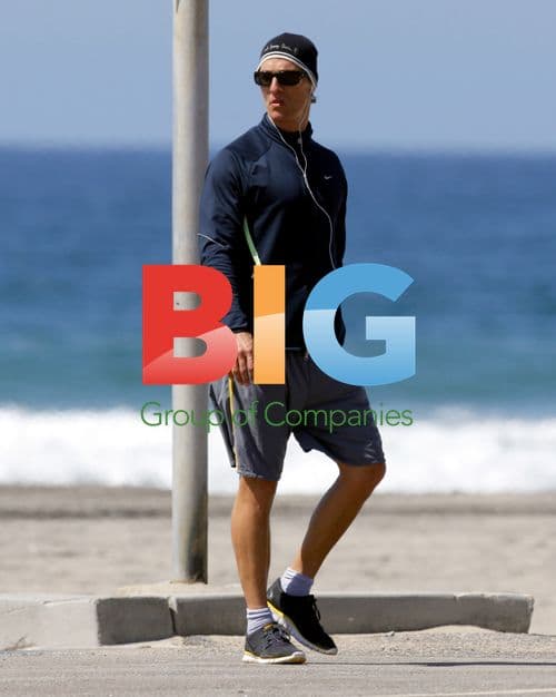 Matthew McConaughey Jogging in Malibu