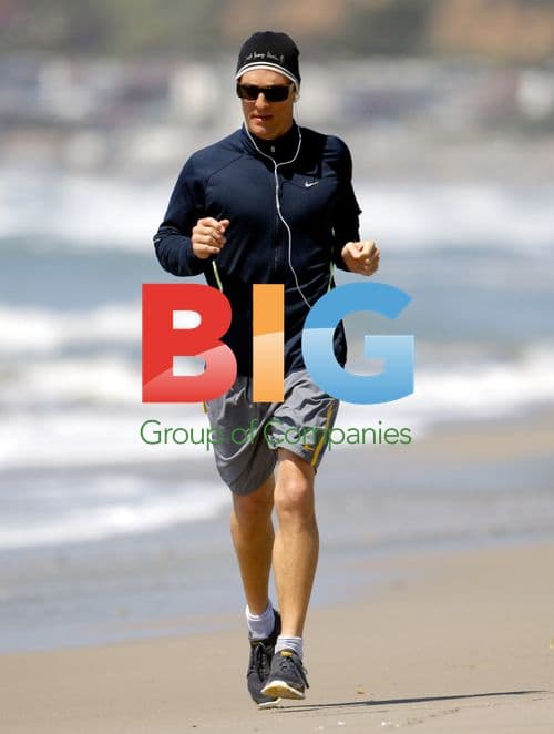 Matthew McConaughey Jogging in Malibu